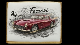 Ciastko lukier Auto Fan PASJA Ferrari Classics