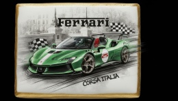 Ciastko lukier Auto Fan PASJA Ferrari Corsa Italia