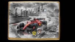 Ciastko lukier Auto Fan PASJA  Ferrari w Ruchu
