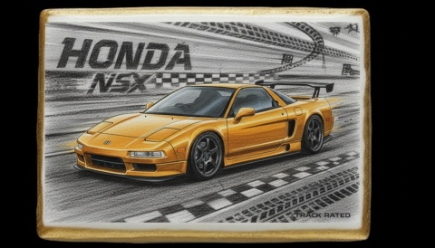 Ciastko lukier Auto Fan PASJA HONDA NSX