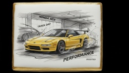 Ciastko lukier Auto Fan PASJA  Honda NSX Performance