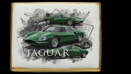 Ciastko lukier Auto Fan PASJA JAGUAR