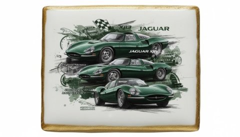 Ciastko lukier Auto Fan PASJA Jaguar XJ13