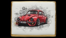 Ciastko lukier Auto Fan PASJA Klasyczny Charakter Samochodu na Ciasteczku