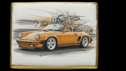 Ciastko lukier Auto Fan PASJA  Klasyczny Kabriolet