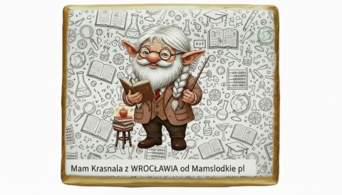 Ciastko lukier Pamiątka  KrasnalNaukowiec na Słodko  Idealny na Wrocławs