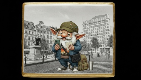 Ciastko lukier Pamiątka   Krasnal Wrocławski Explorer Podróżnik w sercu