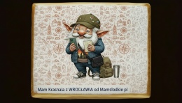 Ciastko lukier Pamiątka  Krasnal Wrocławski, który Zna Każdy Zakątek!

C