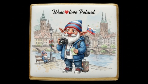 Ciastko lukier Pamiątka  Krasnal wrocławski na tropie przygód!

Zdjęcie