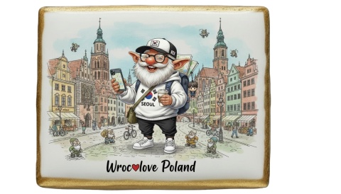 Ciastko lukier Pamiątka  Krasnal wrocławski na turystycznym szlaku!

Ten
