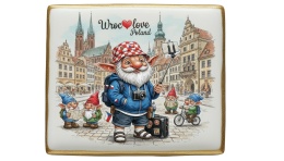 Ciastko lukier Pamiątka  Krasnal wrocławski podróżuje!

Czy jest coś bar