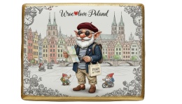 Ciastko lukier Pamiątka  Krasnal wrocławski zwiadowca w sercu Europy!

T