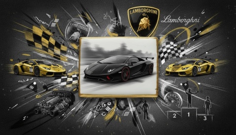Ciastko lukier Auto Fan PASJA  Lamborghini Czar Prędkości