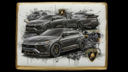 Ciastko lukier Auto Fan PASJA  Lamborghini Urus