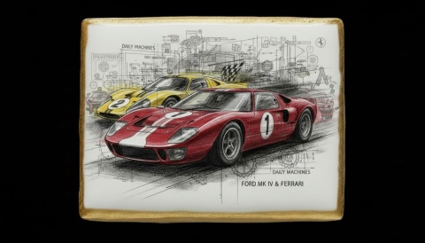 Ciastko lukier Auto Fan PASJA Legendarna Prędkość w Detalu