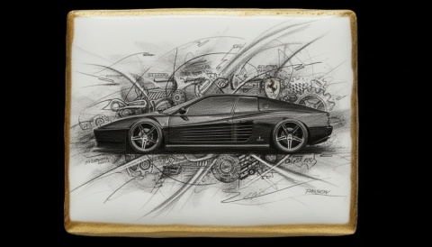 Ciastko lukier Auto Fan PASJA Legendarna Szybkość