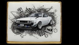 Ciastko lukier Auto Fan PASJA  Legendarne Driftowanie