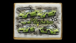 Ciastko lukier Auto Fan PASJA Lotus Elise Club Racer