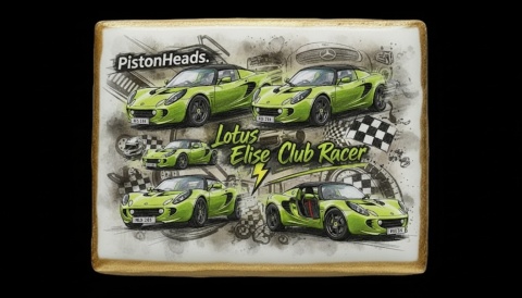 Ciastko lukier Auto Fan PASJA Lotus Elise Club Racer