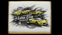 Ciastko lukier Auto Fan PASJA Lotus Elise  Energiczne Wyścigi