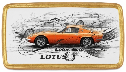 Ciastko lukier Auto Fan PASJA Lotus w Ruchu