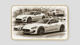 Ciastko lukier Auto Fan PASJA MASERATI W RUCHU