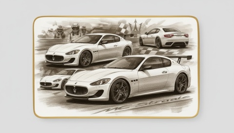 Ciastko lukier Auto Fan PASJA MASERATI W RUCHU