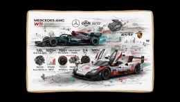 Ciastko lukier Auto Fan PASJA MERCEDESAMG W11