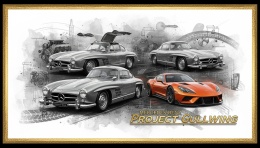 Ciastko lukier Auto Fan PASJA MERCEDESBENZ PROJECT GULLWING