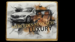 Ciastko lukier Auto Fan PASJA MERCEDESMAYBACH LUXURY