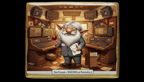 Ciastko lukier Pamiątka  Magiczny Krasnal w Radiowej Opoce Wrocławia

W