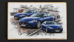 Ciastko lukier Auto Fan PASJA  Maserati w Dynamice