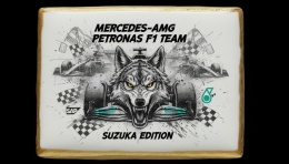 Ciastko lukier Auto Fan PASJA  MercedesAMG Petronas F1 Team Suzuka Edition