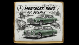 Ciastko lukier Auto Fan PASJA MercedesBenz 600 Pullman