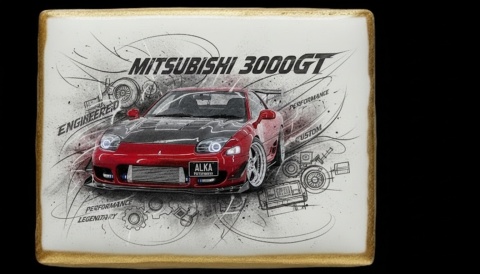 Ciastko lukier Auto Fan PASJA Mitsubishi 3000GT