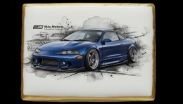 Ciastko lukier Auto Fan PASJA Mitsubishi Eclipse w Dynamice