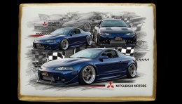 Ciastko lukier Auto Fan PASJA Mitsubishi Eclipse