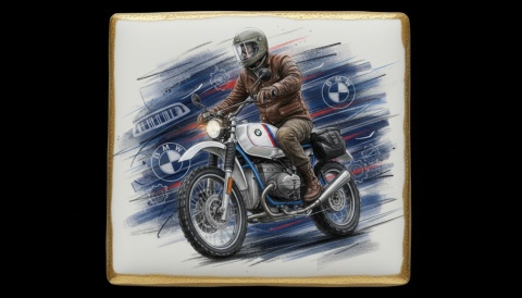 Ciastko lukier Auto Fan PASJA  Motocyklowa Wolność