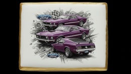 Ciastko lukier Auto Fan PASJA  Mustang 1969