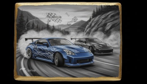 Ciastko lukier Auto Fan PASJA Nissan 350Z Drift