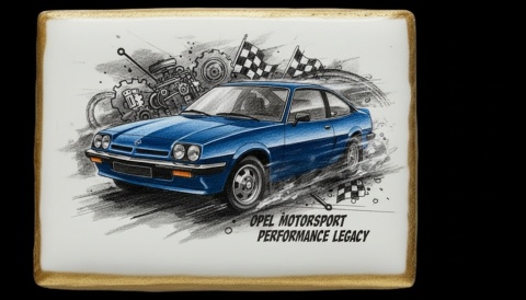Ciastko lukier Auto Fan PASJA OPEL MOTORSPORT PERFORMANCE LEGACY
