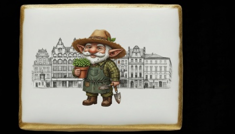 Ciastko lukier Pamiątka  Odkryj magię wrocławskich krasnali z ciasteczkowy