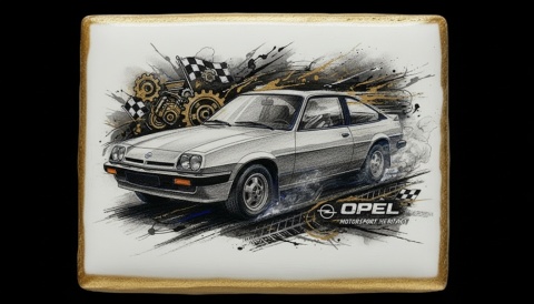 Ciastko lukier Auto Fan PASJA Opel Motorsport Heritage