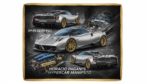 Ciastko lukier Auto Fan PASJA PAGANI DYNAMIKA