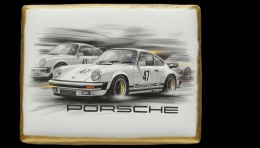 Ciastko lukier Auto Fan PASJA PORSCHE DYNAMO