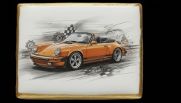 Ciastko lukier Auto Fan PASJA PORSCHE W AKCJI
