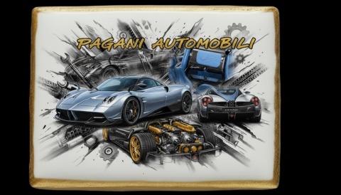 Ciastko lukier Auto Fan PASJA Pagani Automobili