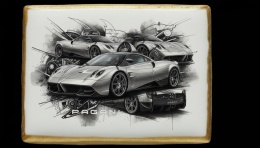Ciastko lukier Auto Fan PASJA Pagani Bakegram