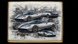 Ciastko lukier Auto Fan PASJA Pagani Dynamika
