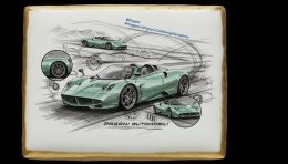 Ciastko lukier Auto Fan PASJA Pagani Huayra Codalunga Speedster